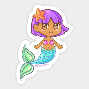 Mermaid Princess - Purple Sticker